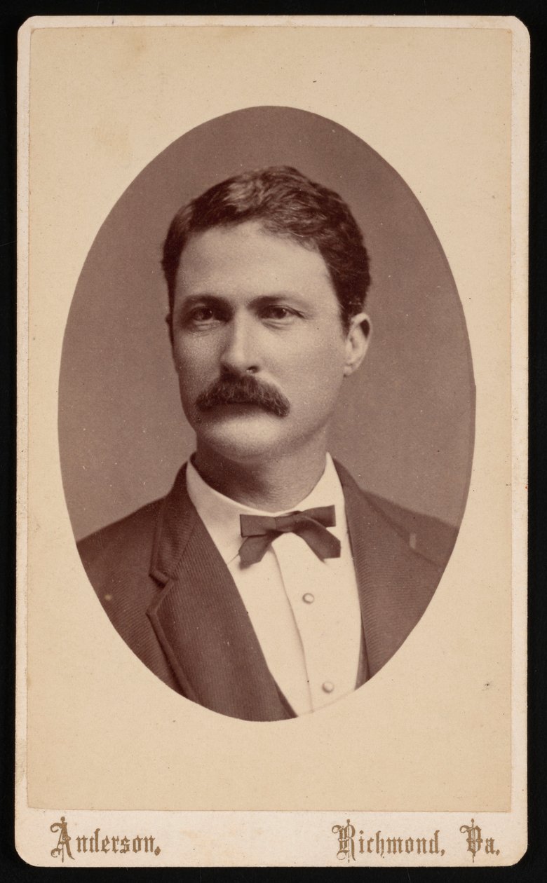 Porträtt av George Washington Custis Lee 1832-1913, 1876. av David H. Anderson
