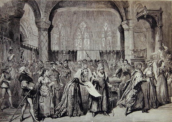 Scen från "The Canterbury Pilgrims", av Charles Villiers Stanford av David Henry Friston