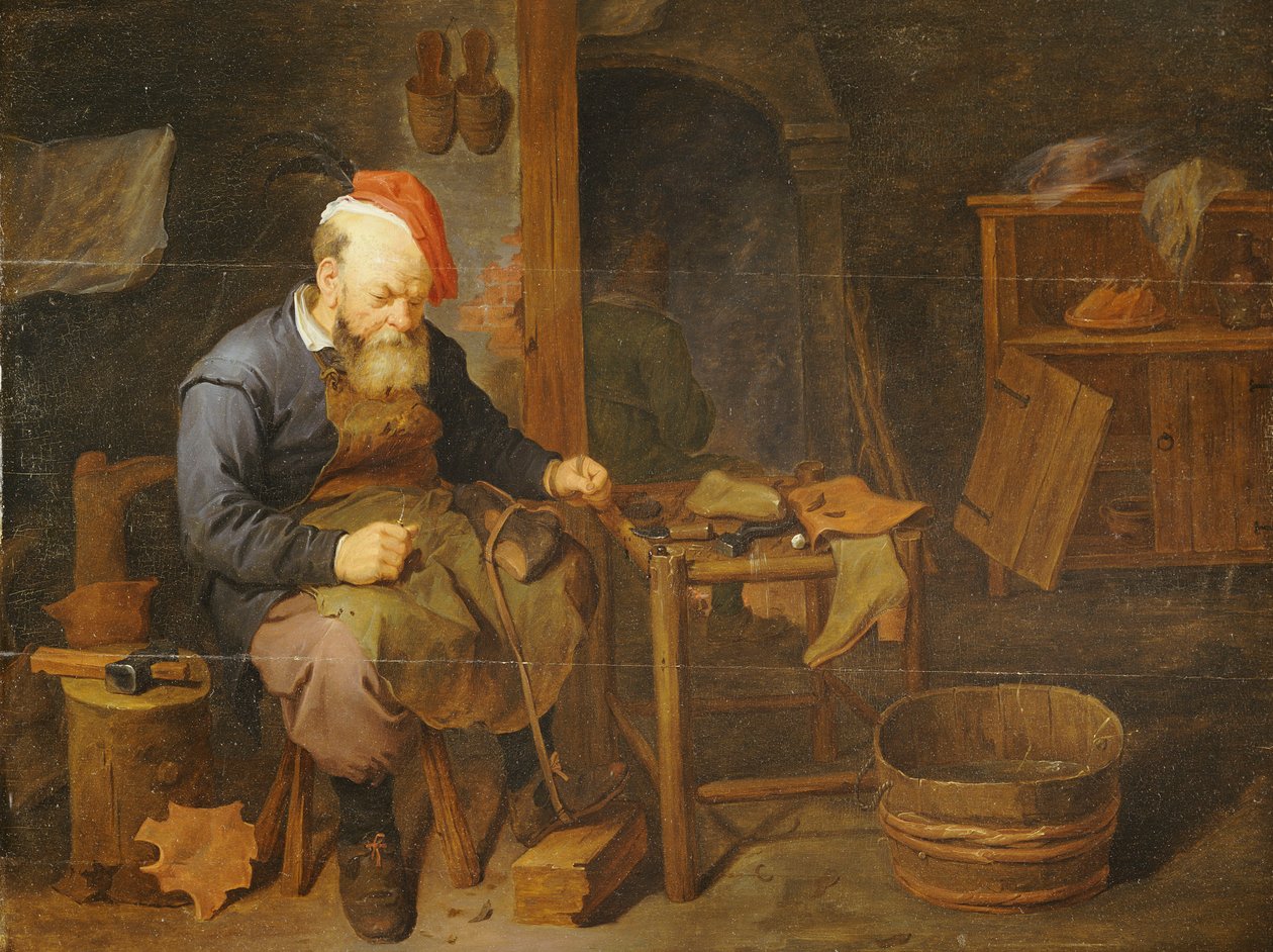 En skomakare av David III Ryckaert