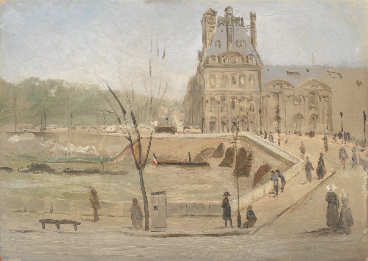Pont Royal i Paris. Skiss av David Jacobsen