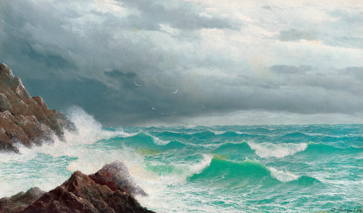Fistral Bay, Cornwall, 1885 av David James