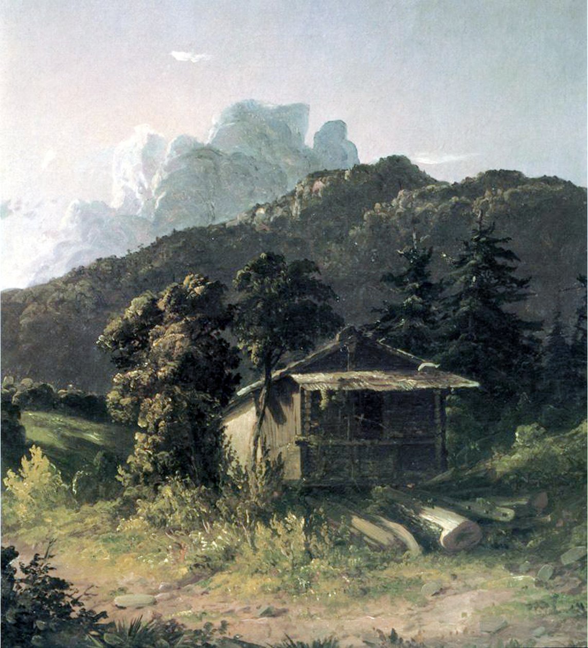 Ett hus i Adirondacks, 1851 av David Johnson