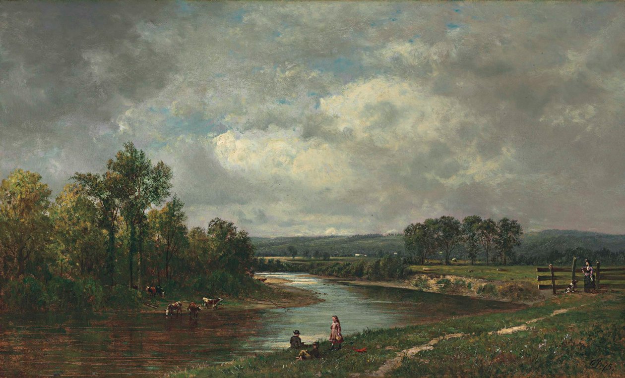 Connecticut River vid South Lancaster, New Hampshire av David Johnson