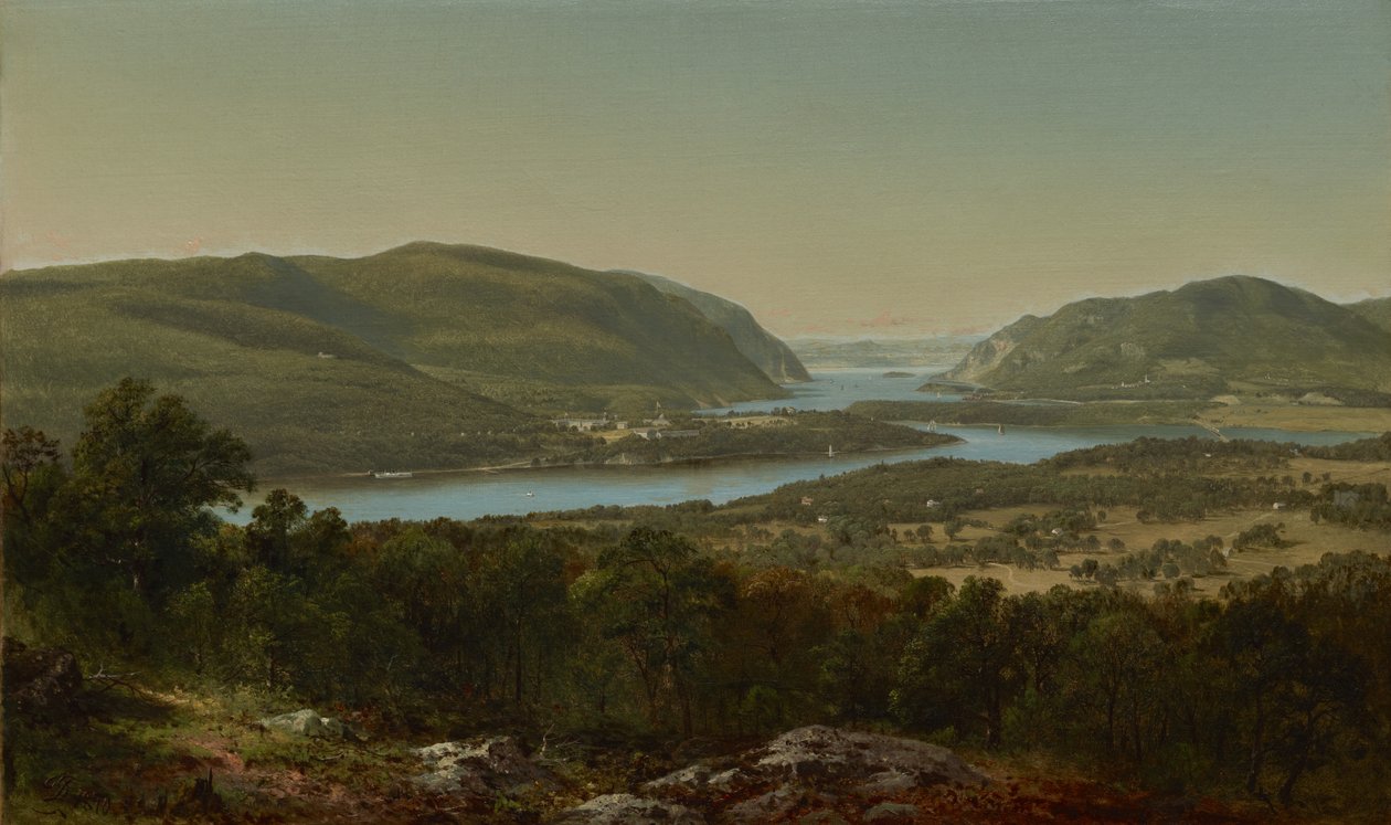 Utsikt från Garrison, West Point, New York av David Johnson