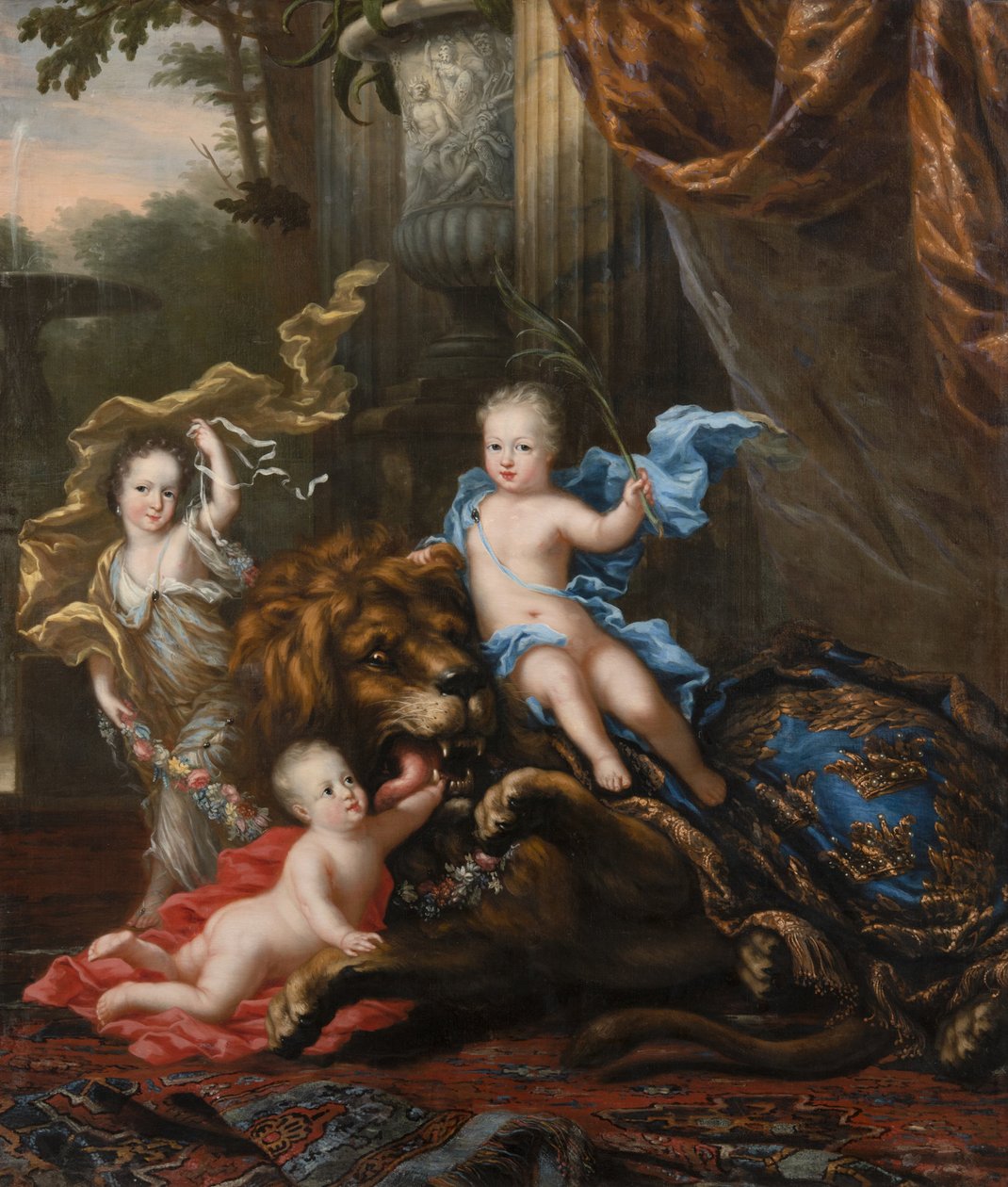 Hedvig Sofia och Gustav, prinsar och prinsessor av Sverige, 1684 av David Klöcker Ehrenstrahl