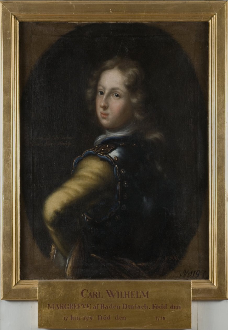 Karl Wilhelm, 1679-1738, markgreve av Baden-Durlach av David Klöcker Ehrenstrahl