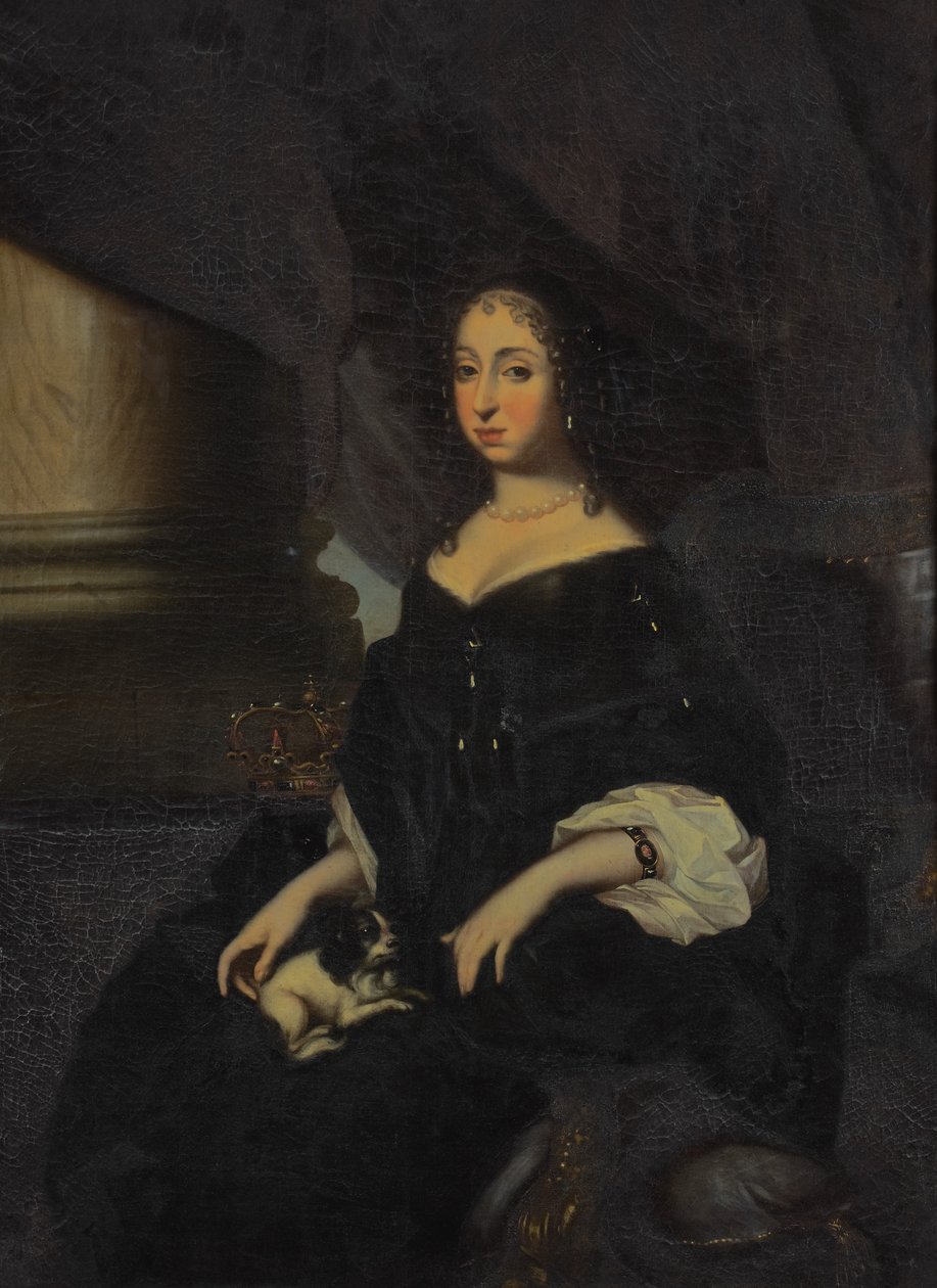 Portrait of Hedvig Eleonora av Holstein-Gottorp (1636-1715)label QS:Lsv,"Porträtt av Hedvig Eleonora"label QS:Len,"Portrait of Hedvig Eleonora av Holstein-Gottorp (1636-1715)" av David Klöcker Ehrenstrahl