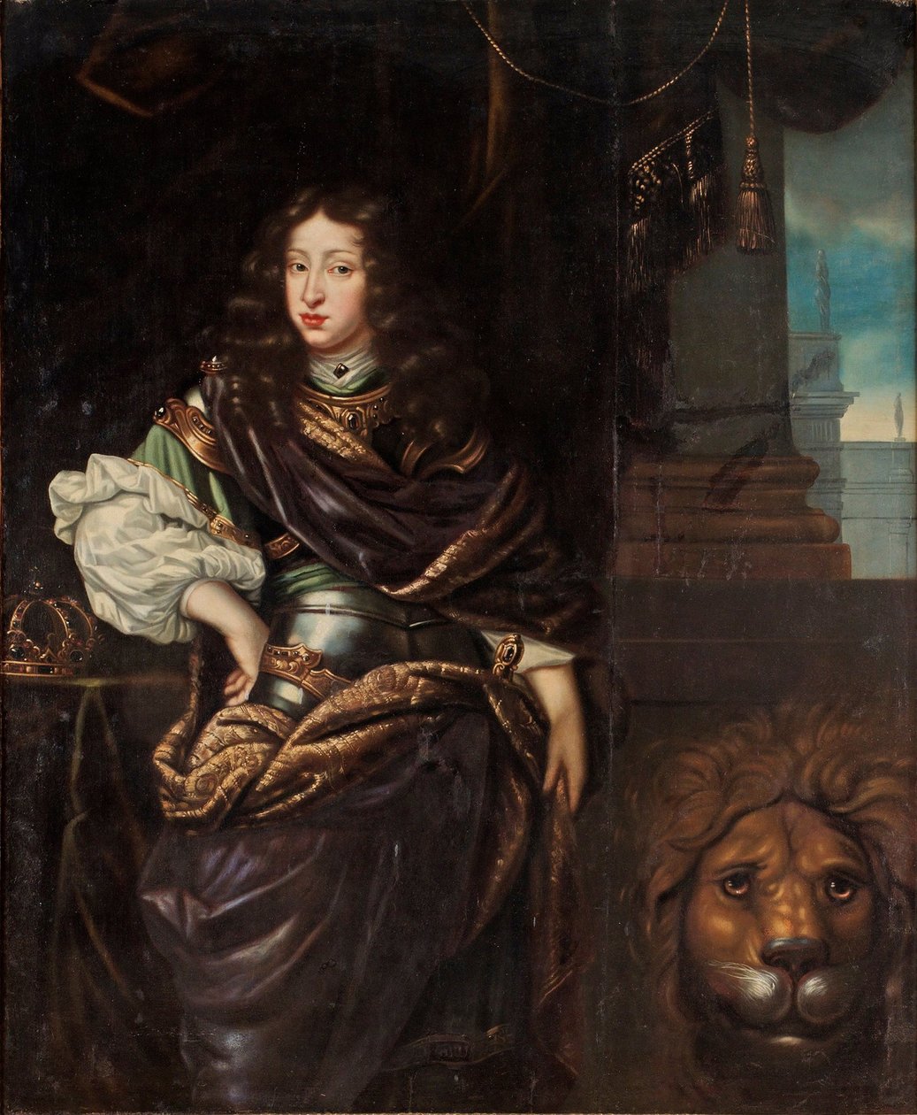 Porträtt av Karl XI av Sverige 1655-1697 av David Klöcker Ehrenstrahl