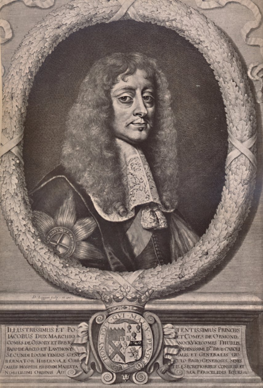James Butler, 1:e hertig av Ormonde, engelsk statsman och rojalistsoldat, 1600-talet 1894 av David Loggan