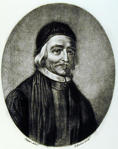 Porträtt av Dr Thomas Bailey, graverad av Richard Earlom (1743-1822) från Illustrious Characters in British History (mezzotint) av David Loggan