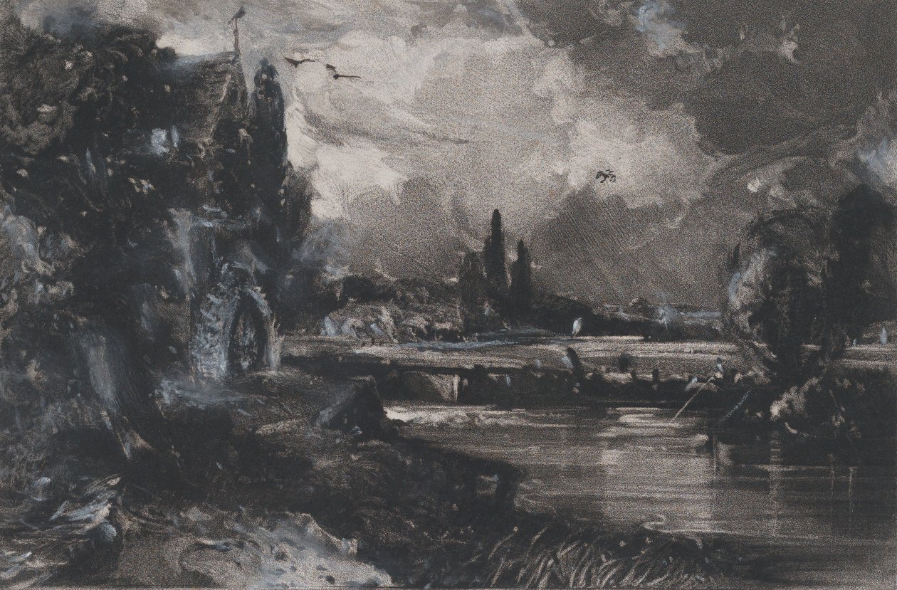 En kvarn, 1829. av David Lucas