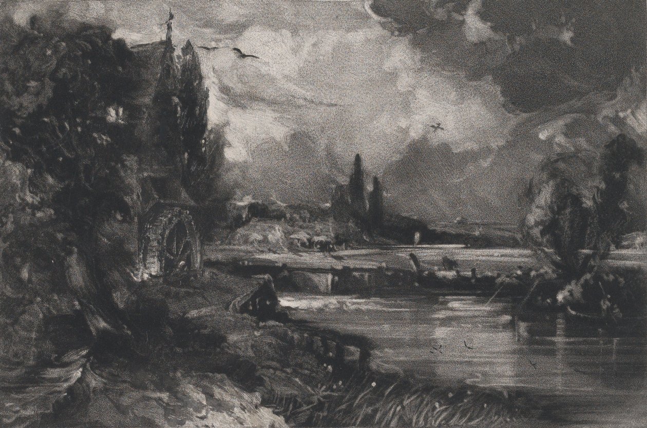 En kvarn, 1829. av David Lucas