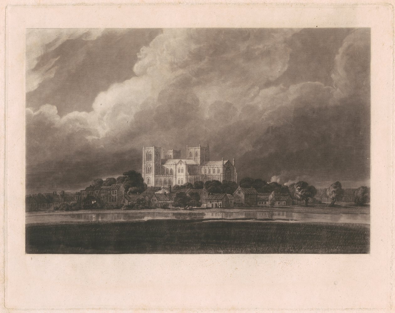 Charles Robert Leslies "Memoirs of the Life of John Constable": Yorkminster av David Lucas