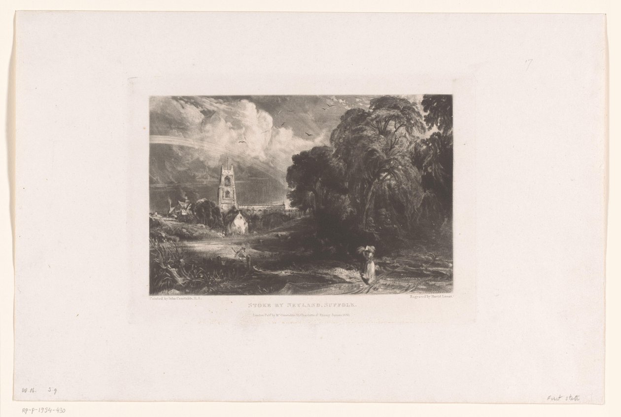 Utsikt över Stoke-by-Nayland Stoke by Nayland, Suffolk (titel på objekt) av David Lucas