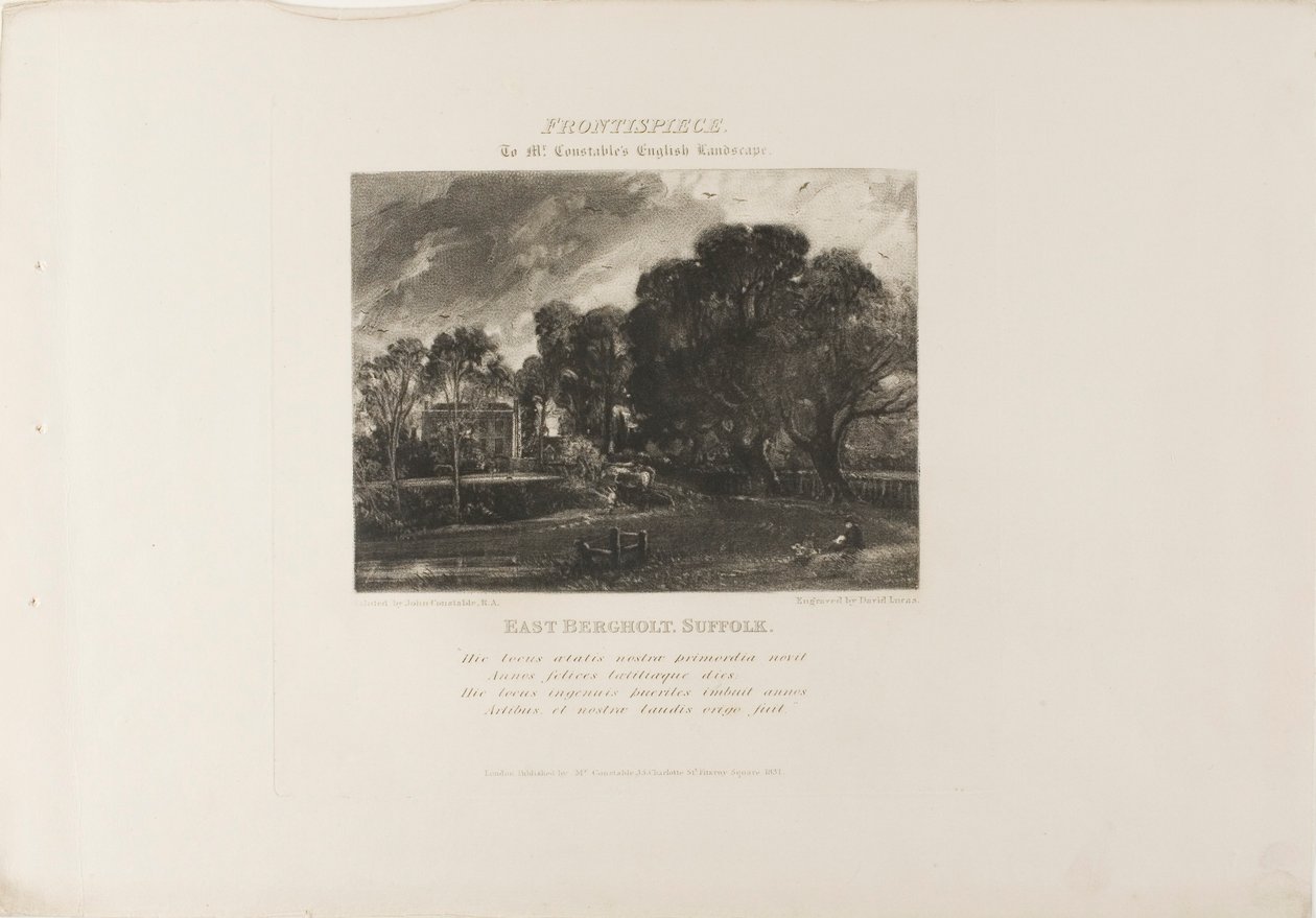 The River Stour, från olika ämnen av engelska landskapslandskap av David Lucas