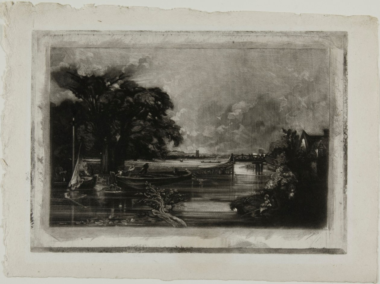 The River Stour från olika ämnen av engelska landskapslandskap av David Lucas
