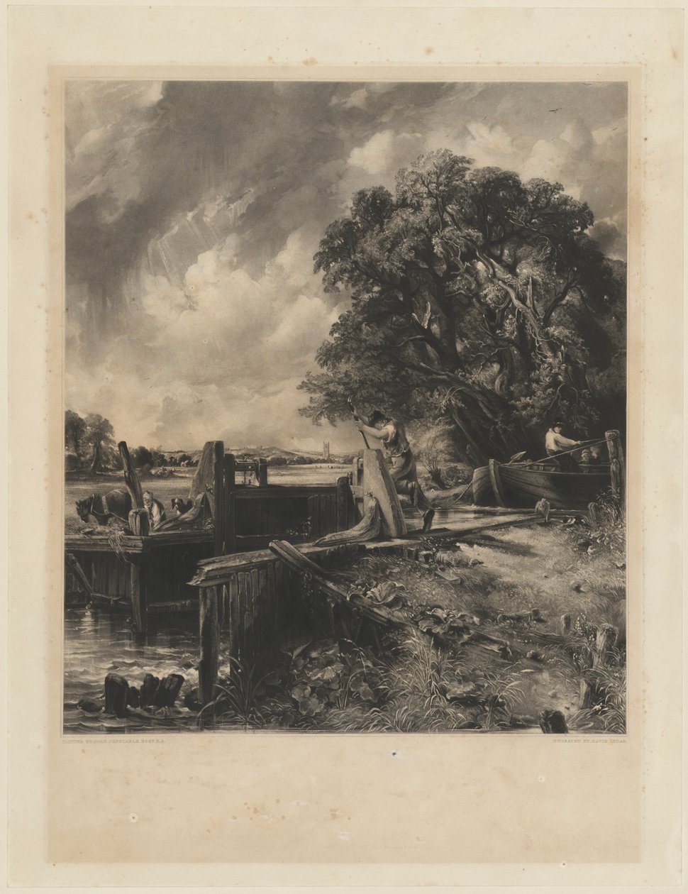 Låset av David Lucas after John Constable
