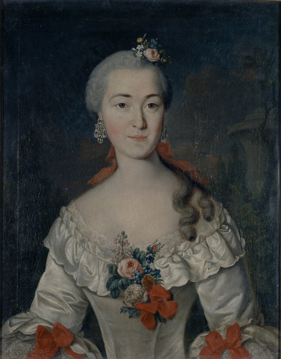 Porträtt av Maria Ivanovna Tatishcheva, 1759 av David Lueders