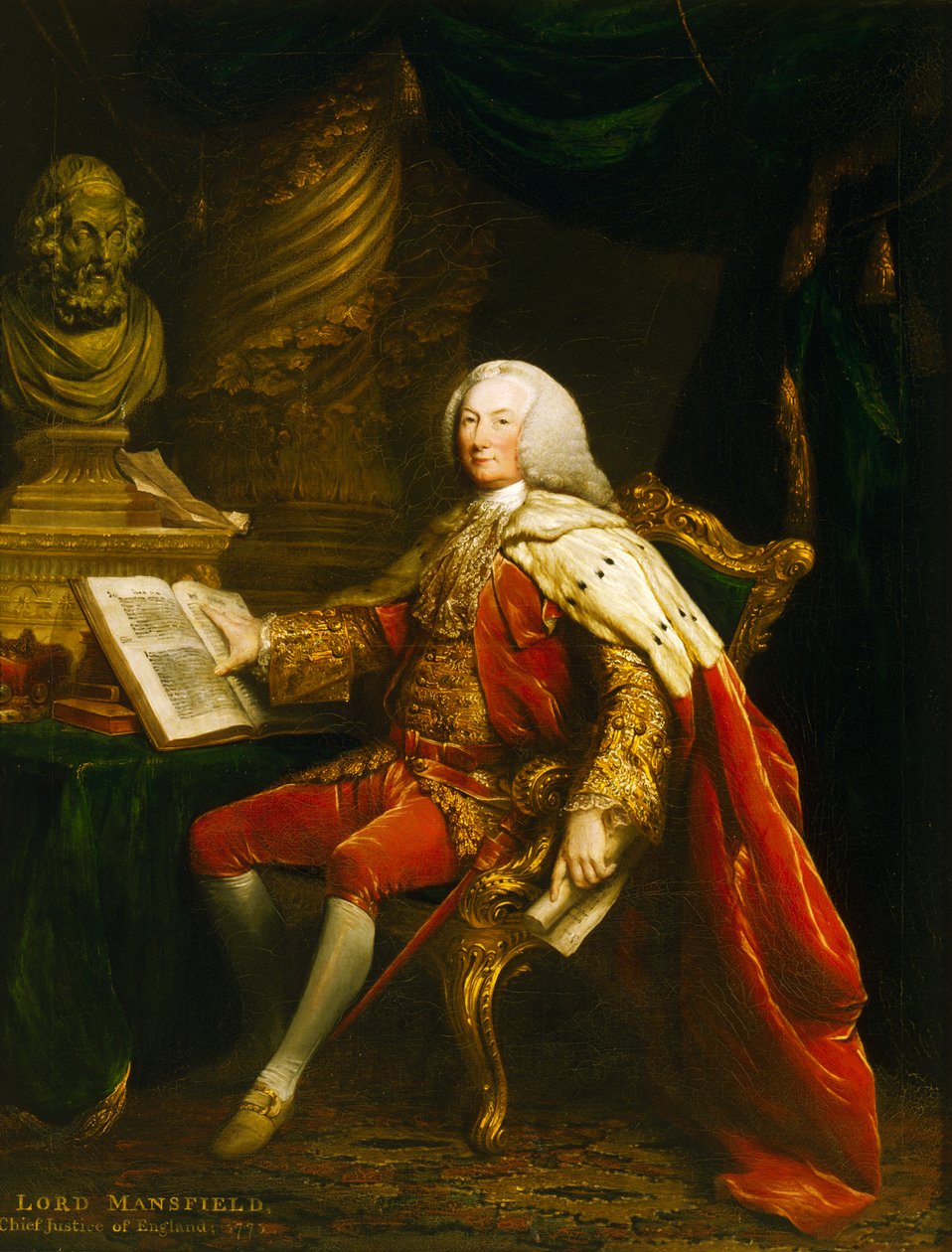 Porträtt av William Murray (olja på duk) av David Martin