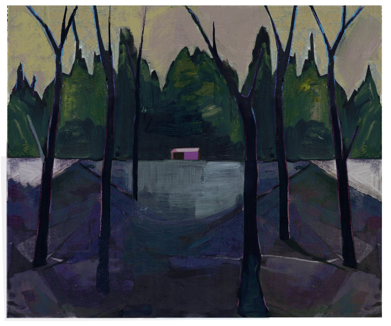 Boathouse, 2021 (blandteknik) av David McConochie