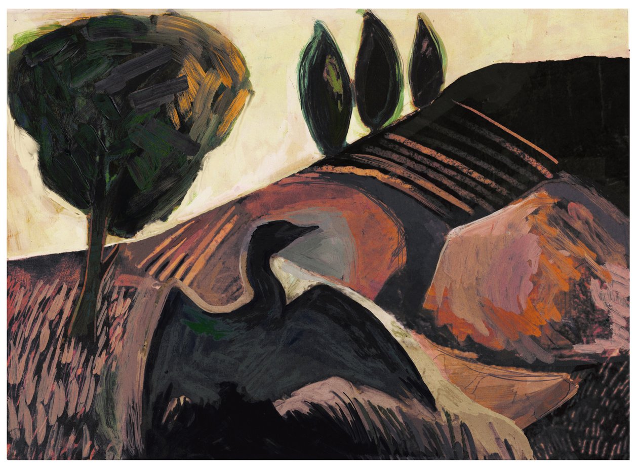 Outer Marshes, 2023 (blandteknik) av David McConochie