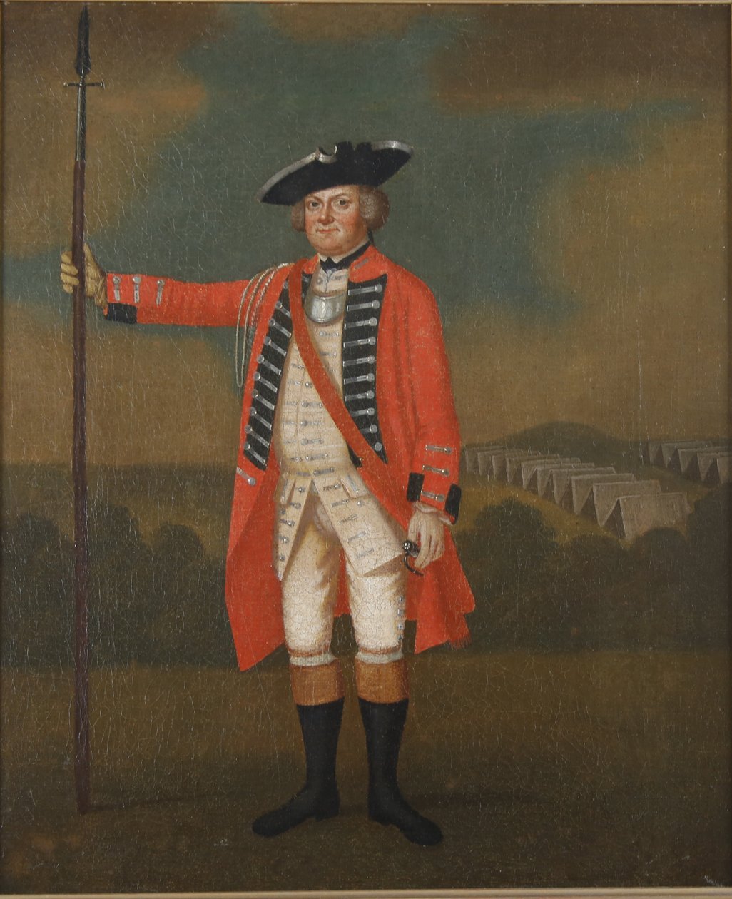 Porträtt av en brittisk infanteriofficer, ca 1740-50 av David Morier