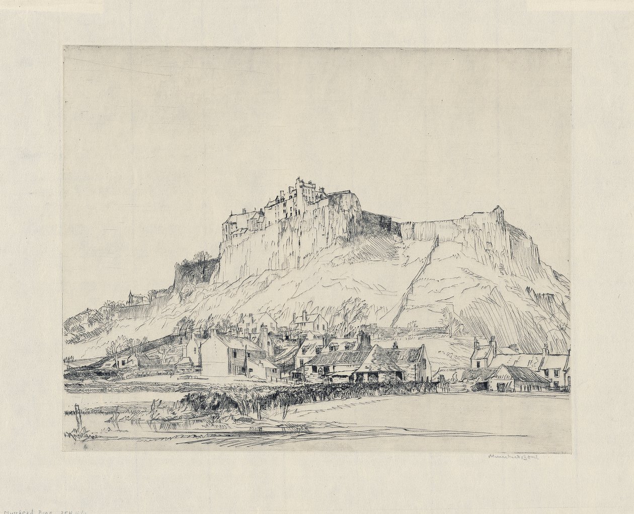 Stirling slott av David Muirhead Bone