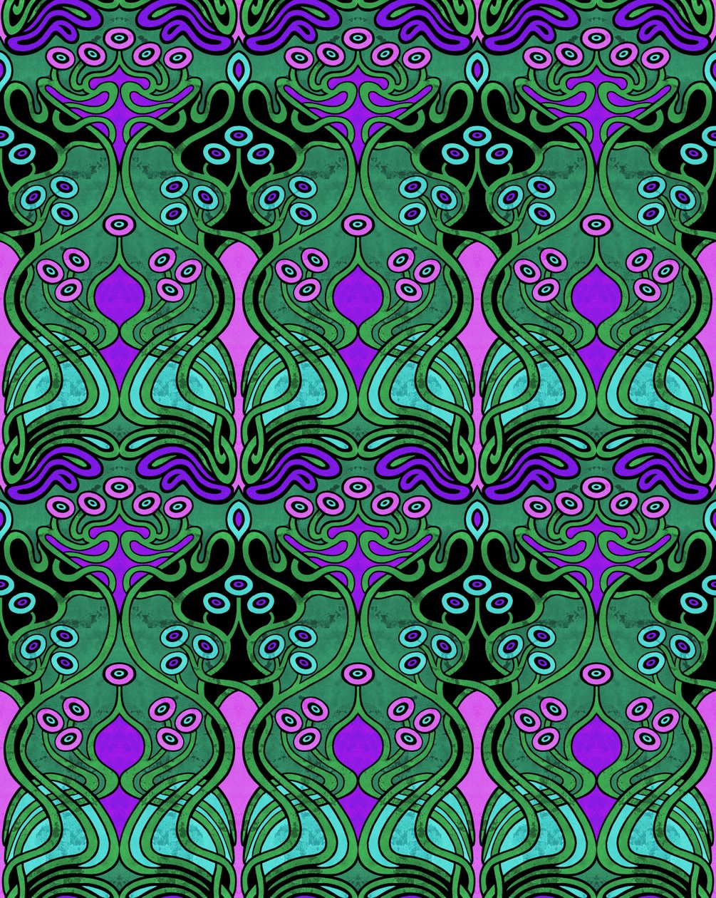 Beauclair Black, 2018,(blandteknik digital) av David Newton