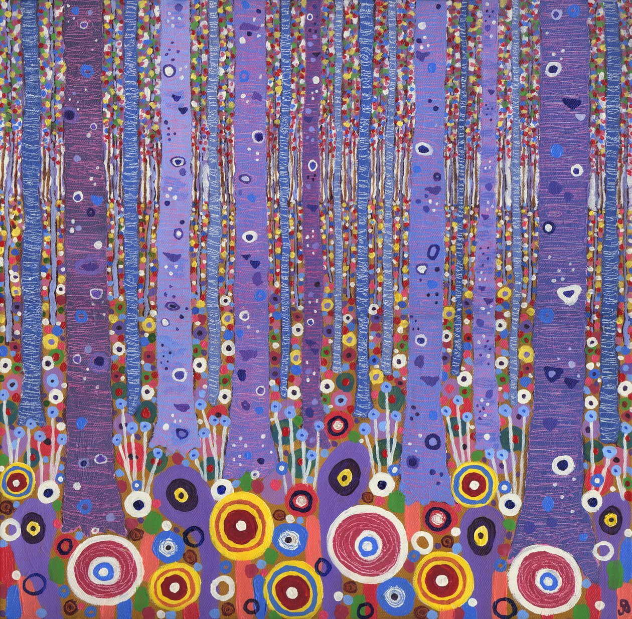 Lila skog 1, 2012 av David Newton