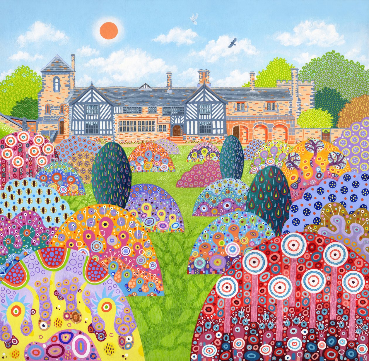 Shibden Hall Sun, 2022 av David Newton