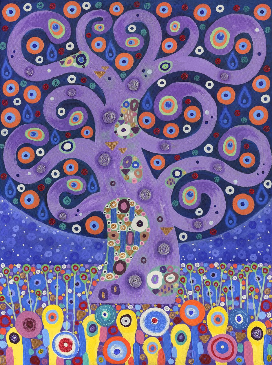 The Peacock Tree, 2011 (akryl på duk) av David Newton