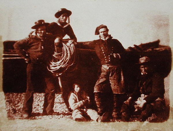 Fiskare (saltpapperstryck från kalotypnegativ) av David Octavius and Adamson Robert Hill