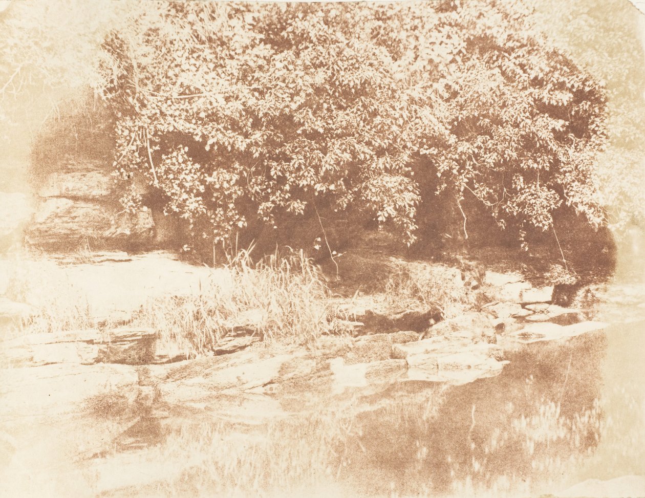 Burnside, Fife Island i Almond River, 1843-47. Skapare: David Octavius Hill, Robert Adamson, Hill & Adamson. av Hill and Adamson