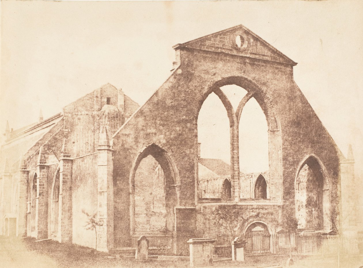 Edinburgh. Gråbrödernas kyrkogård, 1843-47. Skapare: David Octavius Hill, Robert Adamson, Hill & Adamson. av Hill and Adamson