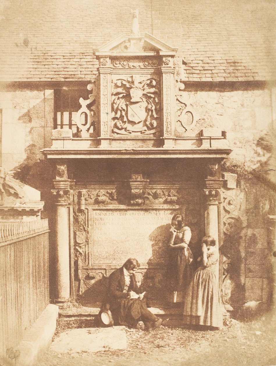 Edinburgh. Gråbrödernas kyrkogård, 1843-47. Skapare: David Octavius Hill, Robert Adamson, Hill & Adamson. av Hill and Adamson