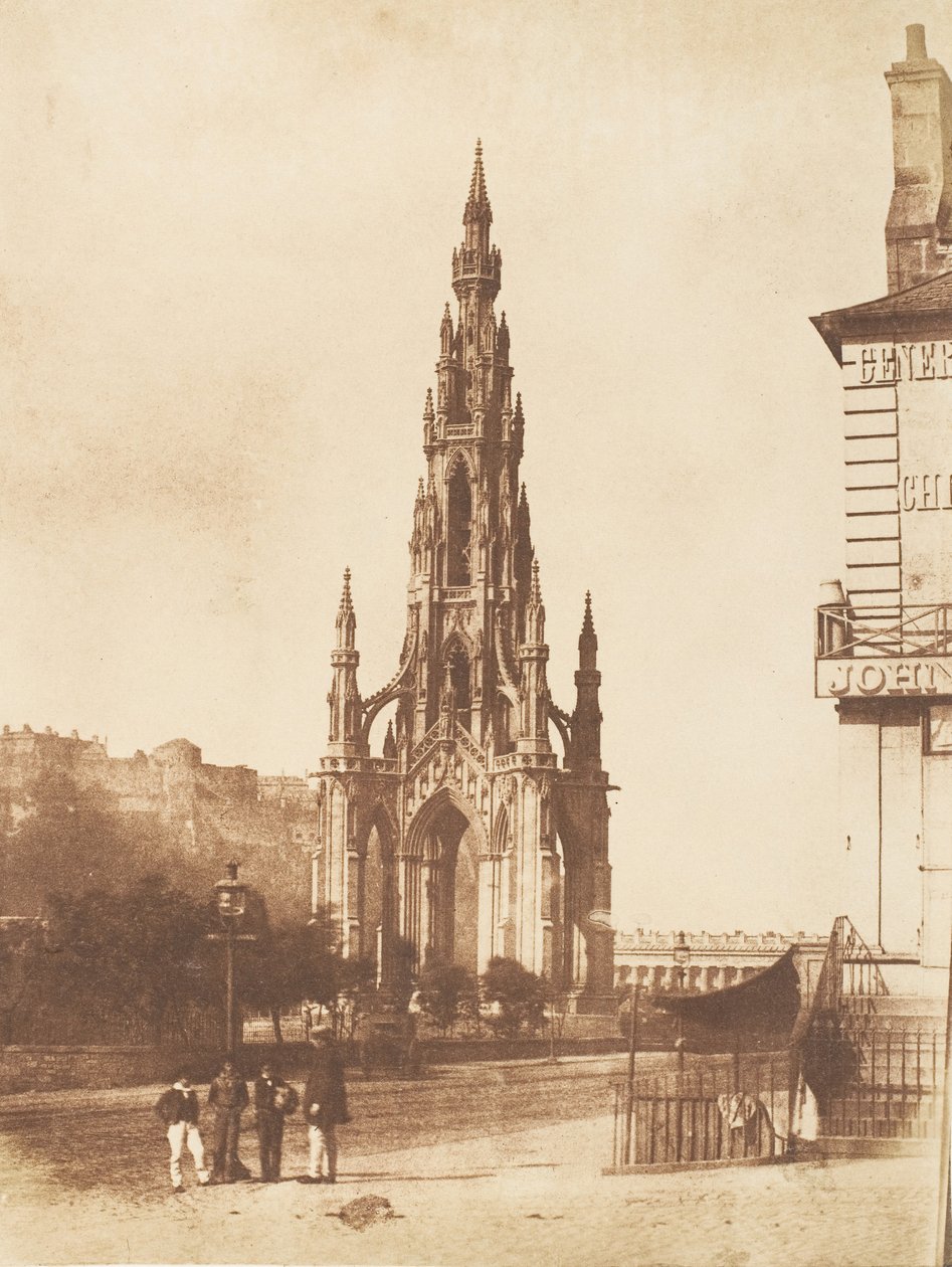 Edinburgh. Scott Monument, 1843-47. Skapare: David Octavius Hill, Robert Adamson, Hill & Adamson. av Hill and Adamson