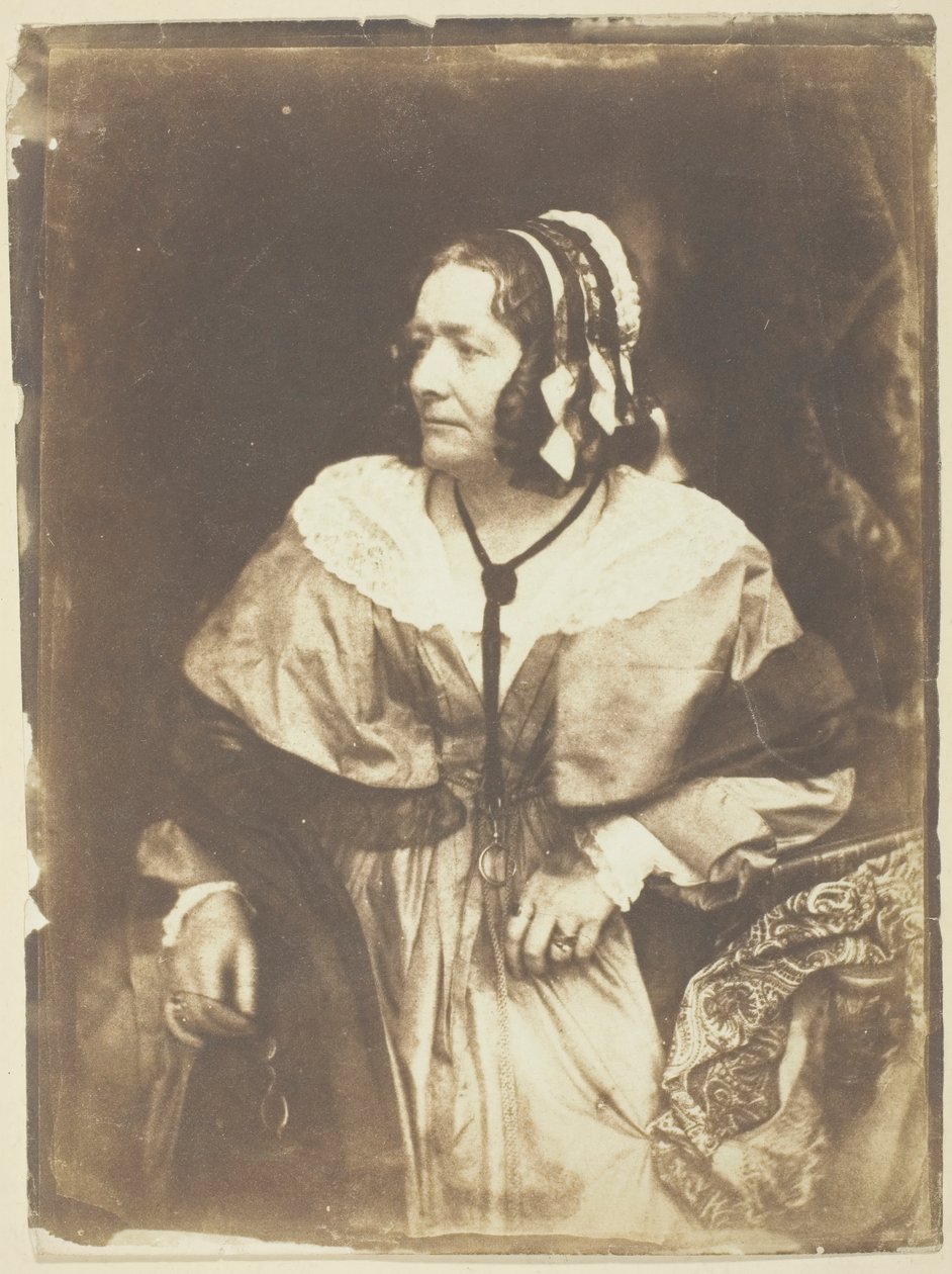 Mrs Anna Brownell Jameson, 1844. Skapare: David Octavius Hill, Robert Adamson, Hill & Adamson. av Hill and Adamson
