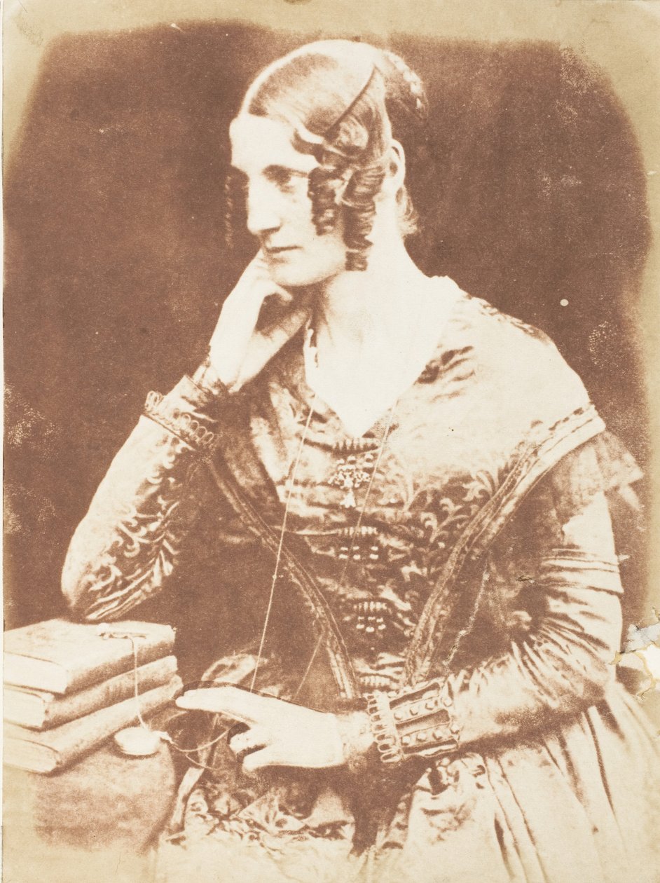 Oidentifierad kvinna, 1843-47. Skapare: David Octavius Hill, Robert Adamson, Hill & Adamson. av Hill and Adamson