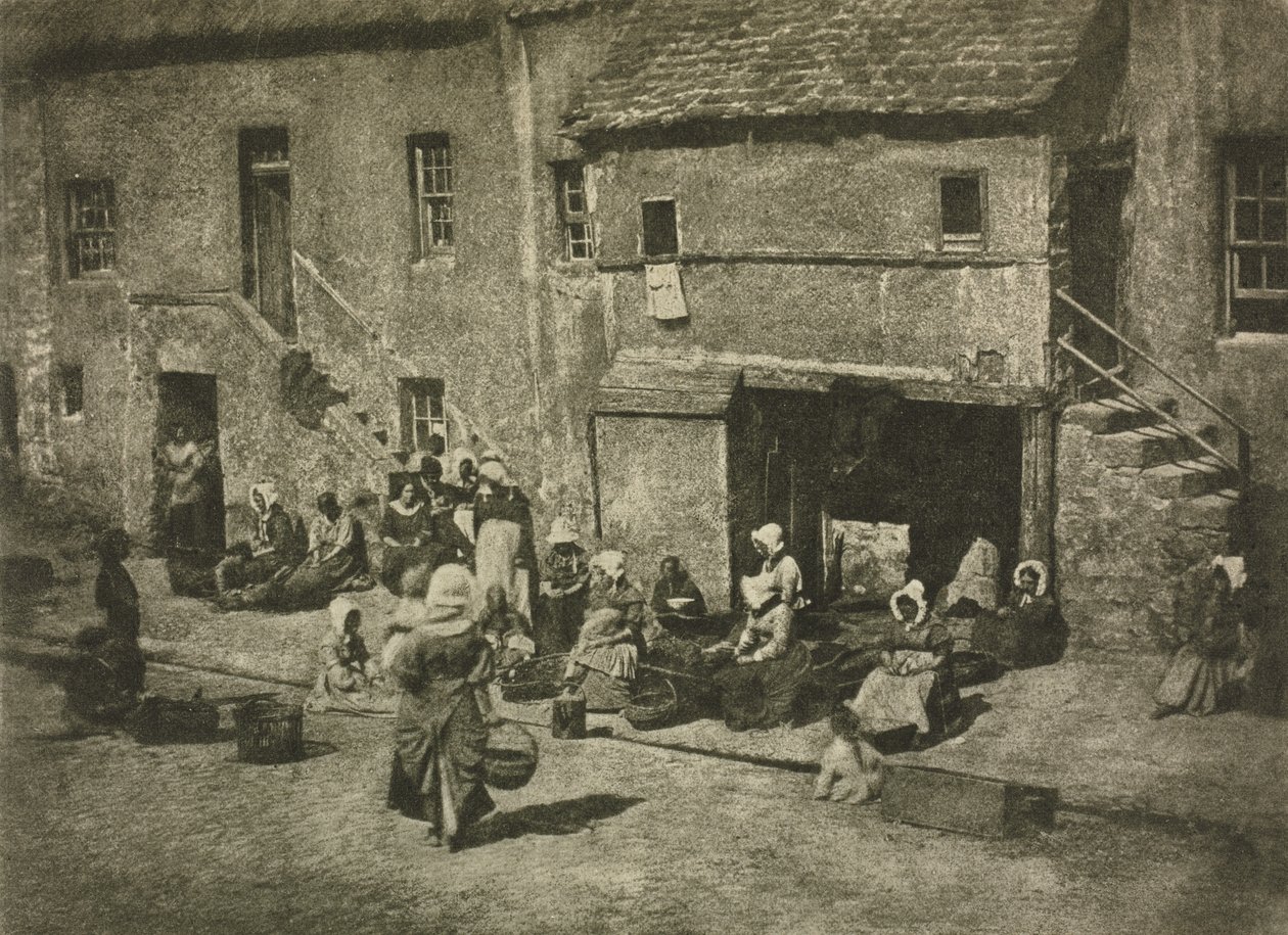 Kameraarbete: Newhaven Fisheries, 1909. Skapare: David Octavius Hill, Robert Adamson. av David Octavius Hill, Robert Adamson