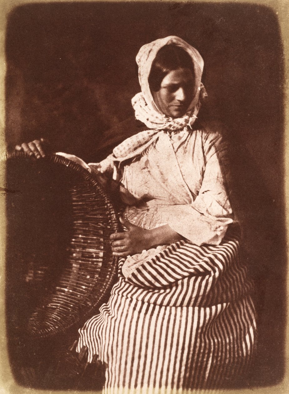 Mrs Hall, Newhaven, c.1843-47 (saltpappersavtryck från kalotypsnegativ) (se även 224279, 224280) av David Octavius Hill