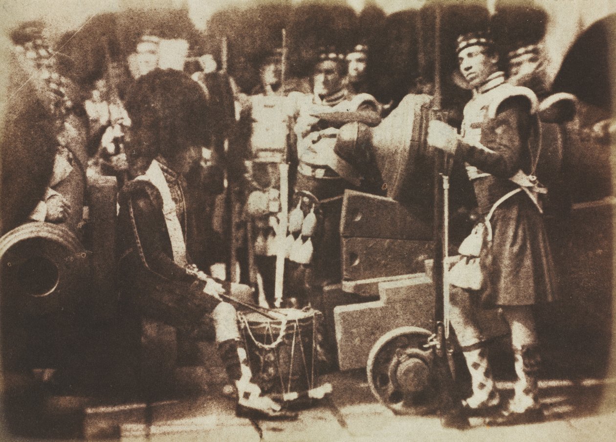 Skottvakter vid Edinburgh Castle av David Octavius Hill
