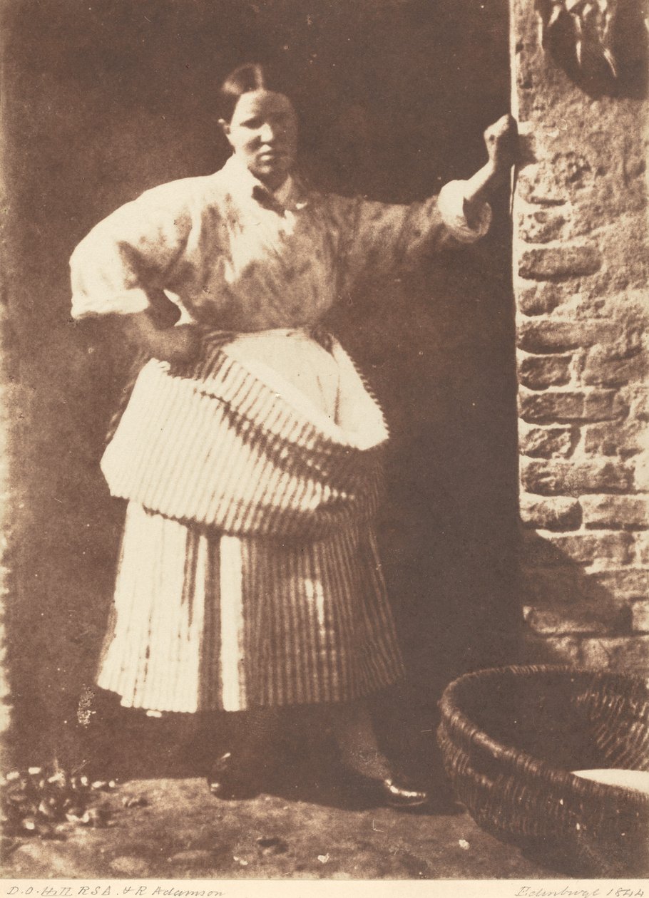 En Newhaven Fisherwoman av David Octavius Hill and Robert Adamson