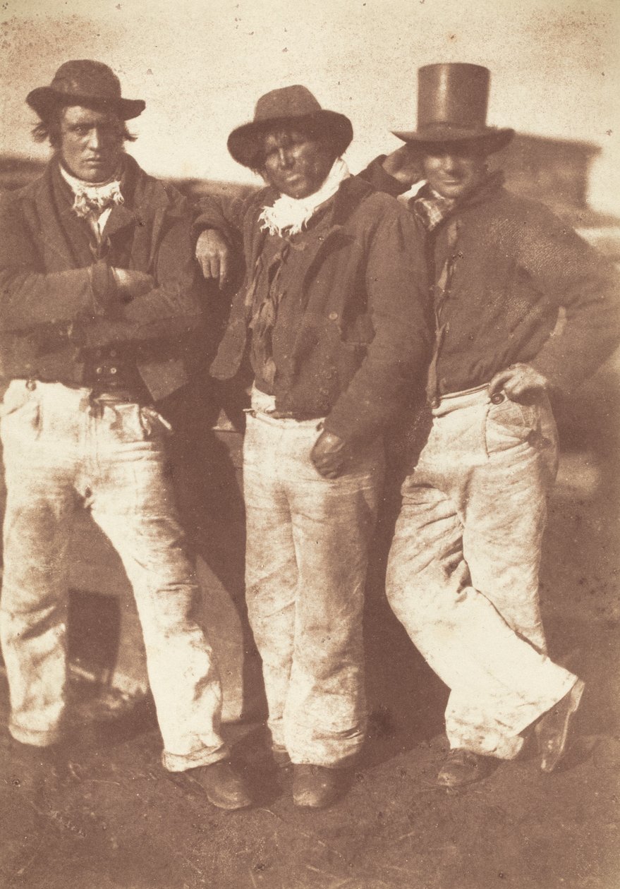 Alexander Rutherford, William Ramsay och John Linton av David Octavius Hill and Robert Adamson