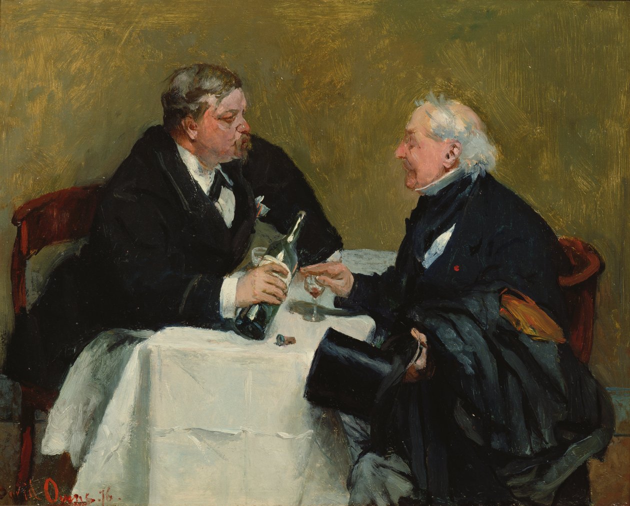 Att vägra en drink, 1876 av David Oyens