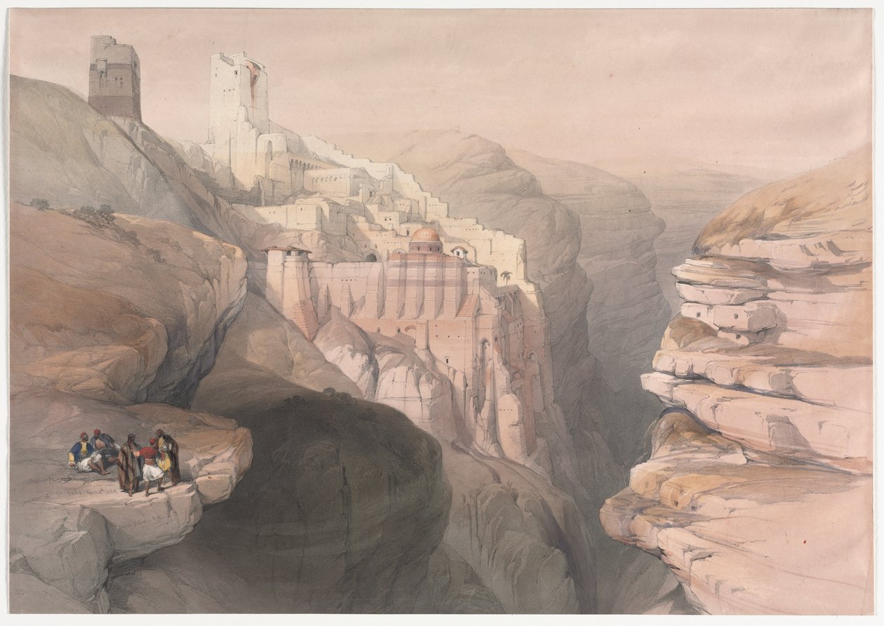 Klostret St. Saba av David Roberts