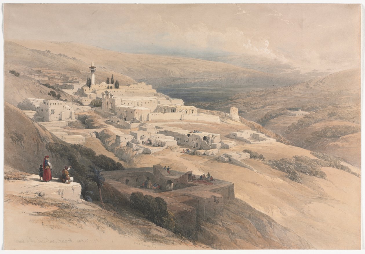 Terra-Santaklostret, Nasaret, 1839. av David Roberts