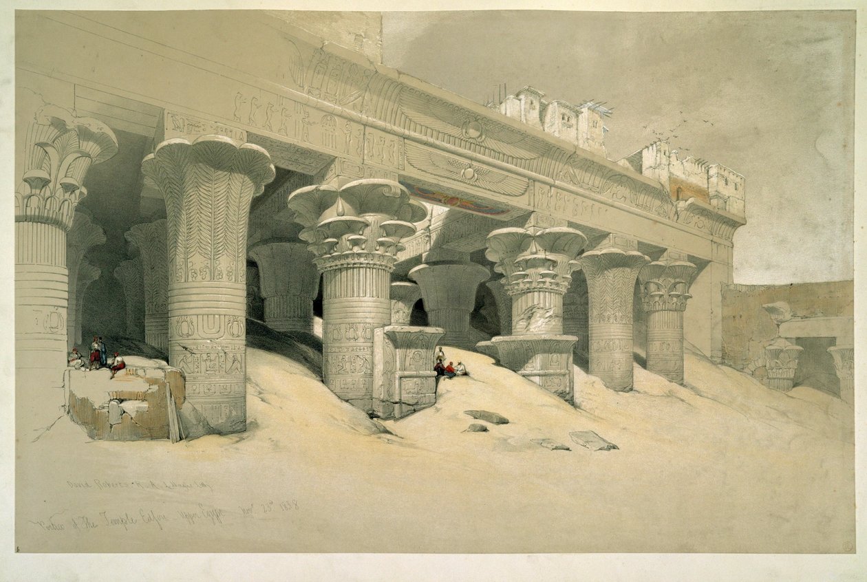 Edfu-templet av David Roberts