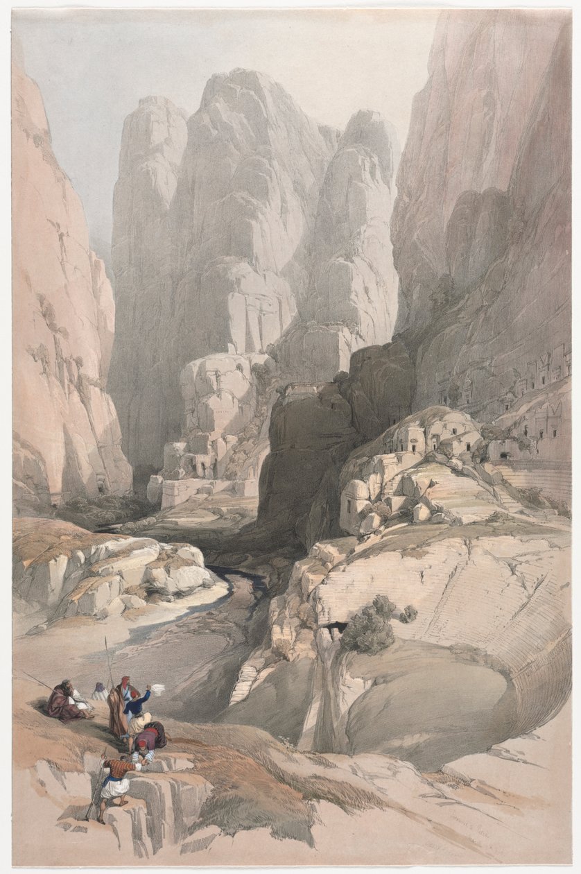 Ingång till Petra, Teatern av David Roberts