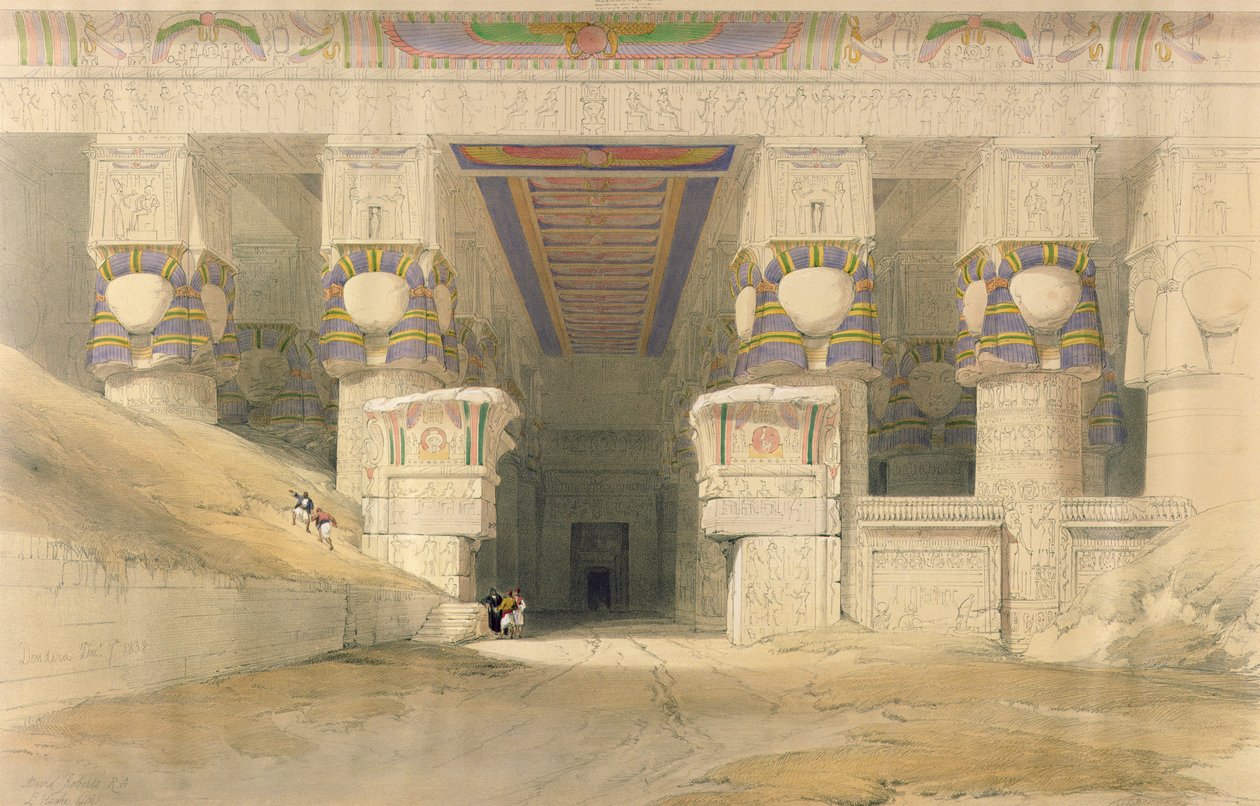 Facade o le Malumalu o Hathor, Dendarah, mai 