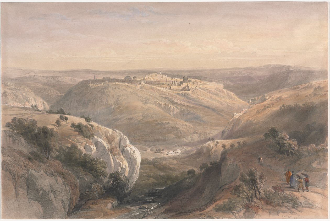 Jerusalem från söder av David Roberts